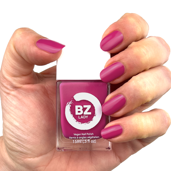 Vernis à ongles végan non-toxique magenta BZ Lady Pasadena