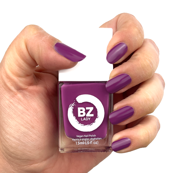 Vernis à ongles végan non-toxique mauve BZ Lady Calabasas