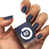 Vernis à ongles végan non-toxique bleu BZ Lady Oslo