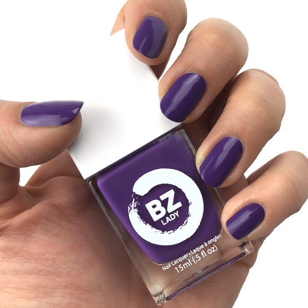 Vernis à ongles végan non-toxique mauve BZ Lady Amsterdam