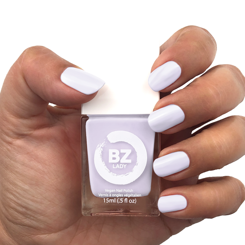 Vernis à ongles végan non-toxique lilas pastel BZ Lady Chantilly