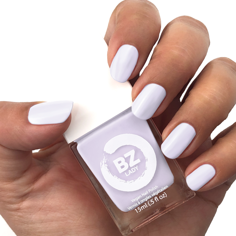 Vernis à ongles végan non-toxique lilas pastel BZ Lady Chantilly