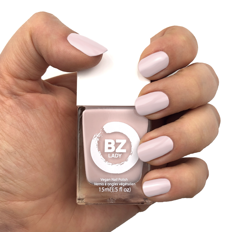 Vernis à ongles végan non-toxique rose beige très clair BZ Lady Bromont