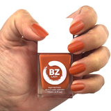 Vernis à ongles végane non-toxique orange brûlé BZ Lady Mumbai
